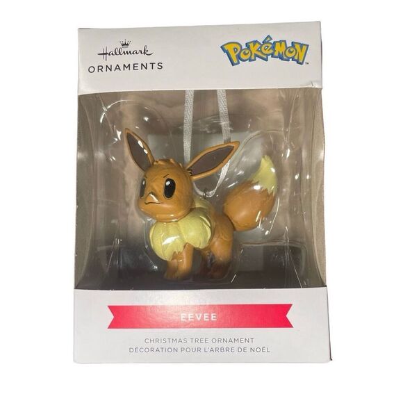 HALLMARK ORNAMENTS Pokémon Christmas Tree Ornament, Eevee - Picture 1 of 2